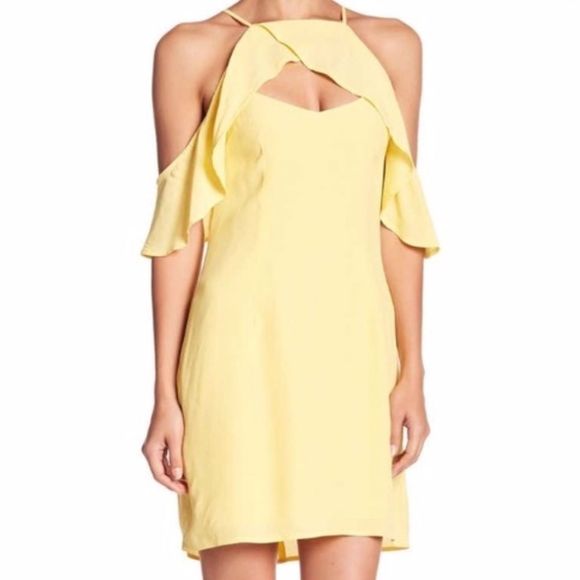 NWT BB Dakota Kaless Dress 0 Citrus Yellow - Picture 1 of 8